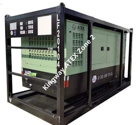 Sullair 185 CFM Atex Zone 2 폭발 방지 장비 디젤 가동 나사 공기 압축기 해상 플랫폼 전기 시작