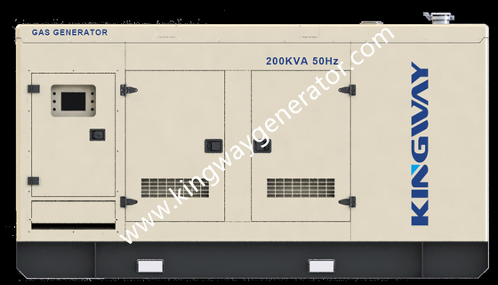 가스 열펌프 에어컨을 위한 250KVA 천연가스 쿠민스 200 kw 발전기 무음