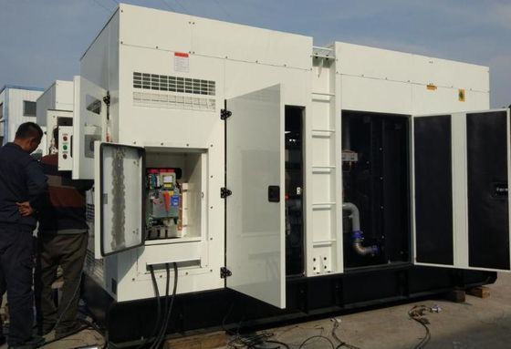 소음 차단 디젤 발전기 세트 엔진 CE ISO DNV 인증 디젤 젠셋 슬리엔트