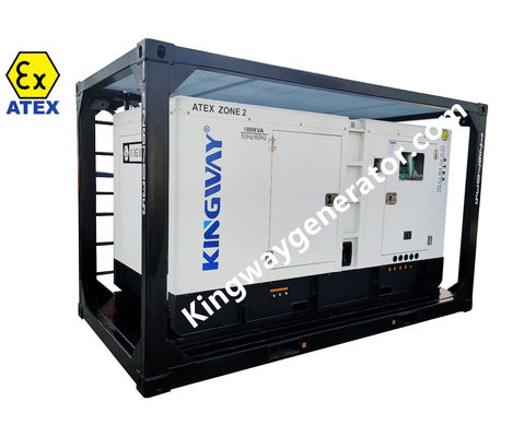 해상 플랫폼 사용 150KVA ATEX 인증 구역 2 템프 클래스 T3 폭발 방지 디젤 발전기 세트