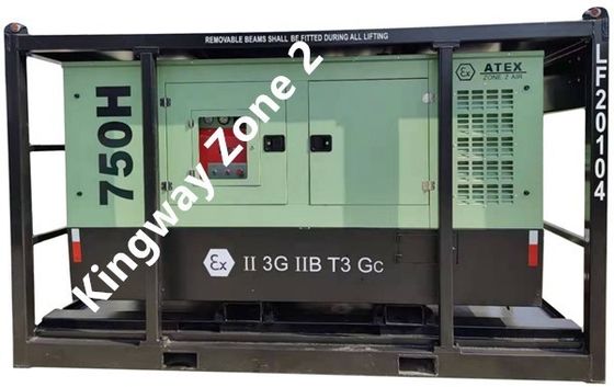 60kva 400v 50hz 3단계 4선 폭발 방지 디젤 엔진 ATEX 인증 구역 2 등급 dnv 발전기 해상용