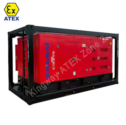 해상 플랫폼 칸피 25kva 400v 50hz 3단계 4 와이어 폭발 방지 디젤 엔진 ATEX 인증 구역 2 발전기