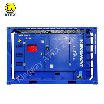 ATEX, 375CFM 구역 2 폭발 방지 디젤 엔진 공기 압축기 DNV GL ST E271 인증 리프팅 프레임