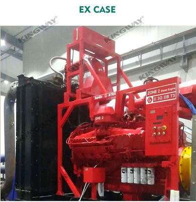 공급 400v 50hz 3 단계 4 와이어 300kva 디젤 엔진 전면 ATEX 구역 2 등급 dnv 해상 발전기