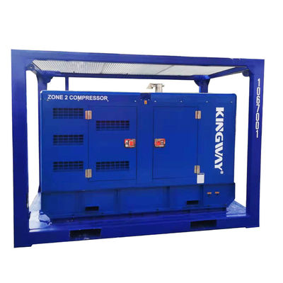 디젤 엔진 DNV 2.7-1 스키드 프레임 ATEX 인증 120kw 150kva 육상 해상 플랫폼 2 영역 공기 압축기