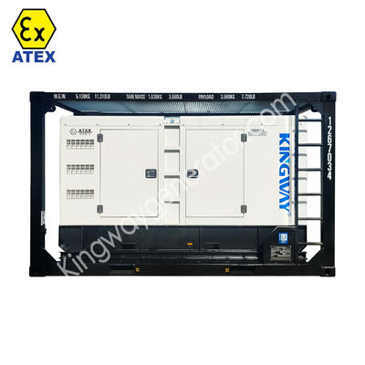3단계 ATEX 인증 DNVGL 2.7-1 스키드 프레임 400kva 구역2 폭발 방지 디젤 발전기 세트 해상 플랫폼