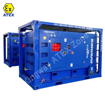 광산 사용 위험 지역 ATEX 인증 500kw 625kva 구역2 폭발 방지 디젤 발전기 세트 DNVBV LR 2.7-1 스키드 프레임
