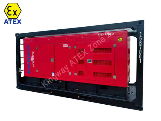지역 2 폭발 방지 발전기 ATEX 인증 3단계 400kw 500kva DNVGL 2.7-1 수명 프레임 해상 서비스