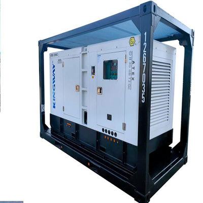 ATEX 인증 3단계 200kw 250kva 구역2 폭발 방지 디젤 발전기 세트 DNVGL 2.7-1 스키드 프레임 플랫폼 서비스 엔진