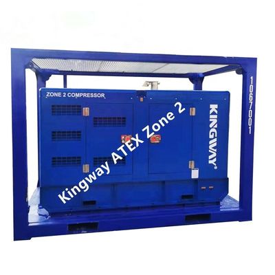 60KVA 킹웨이 ATEX 인증 구역 2 엑스 증명 디젤 발전기 세트 DNV 표준 해상 서비스 리프팅 프레임