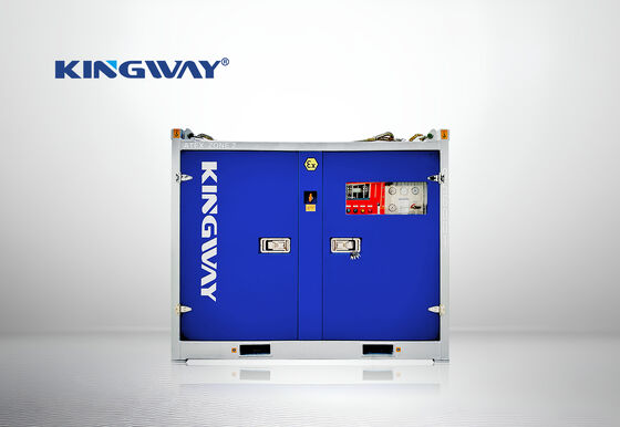 200kW ATEX 구역 2 전신 디젤 발전기 시스템 (T3), DNV 2.7-1 인증 해상 리프팅 충돌 프레임에 장착