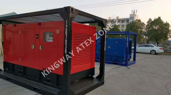 DNV 표준 60KVA 아텍스 지역 2 장비 조용한 디젤 엔진 발전기는 졌습니다