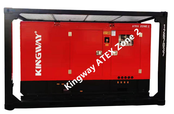 300KVA 킹웨이 폭발 방지 조용 디젤 발전기 ATEX 2 구역 장비