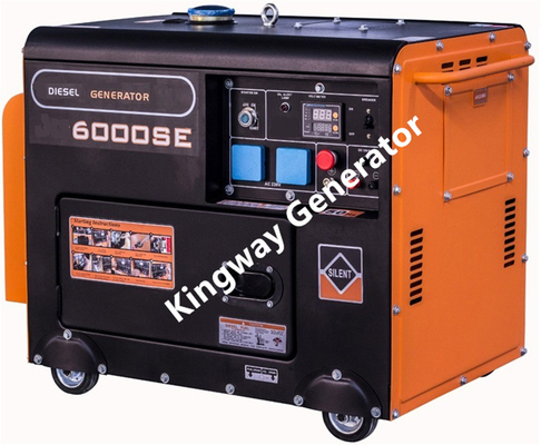 오렌지 빛 휴대용 발전기 무음 발전기는 8KVA 12Hp에서 설정했습니다
