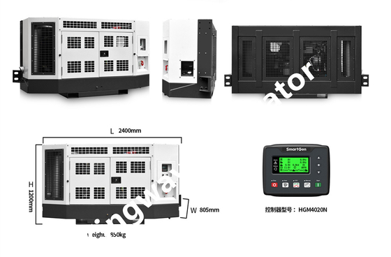 냉동 컨테이너를 위한 디젤 엔진 Genset 발전기 위의 18KVA 클립