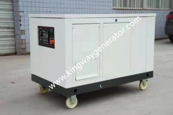 킹웨이 50/60HZ 1/3 단계 5.5 kw 라이프안은 집 리더를 위한 마시기에 알맞은 무음 천연가스 발전기 세트에 엔진을 설치합니다
