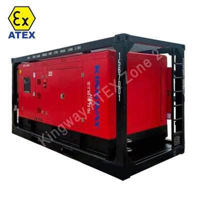 45kva 400v 50hz 3단계 4선 폭발 방지 디젤 엔진 DNV2.7-1 인증 된 리프팅 프레임 ATEX 디젤 발전기 2 구역