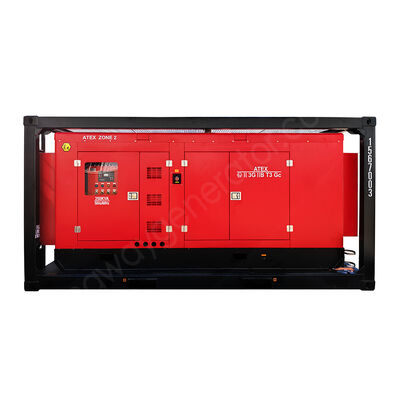 500KVA Kingway ATEX Zone 2 T3 방폭형 무소음 디젤 발전기 (DNV 인증 리프팅 프레임 포함)