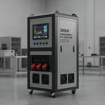 300kW 프로그래밍 가능한 RCL 저항성 인덕티브 용량 부하 은행 터치 스크린 AC DC 발전기 EV 충전기 테스트