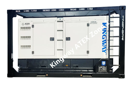 300KVA 킹웨이 폭발 방지 조용 디젤 발전기 ATEX 2 구역 장비